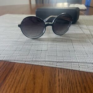 KREWE Black Sunglasses with Matte Finish and Metal Bridge